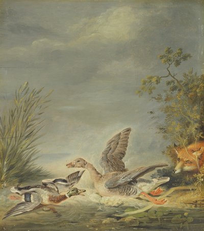 Fox and Waterfowl by Johann Friedrich August Tischbein